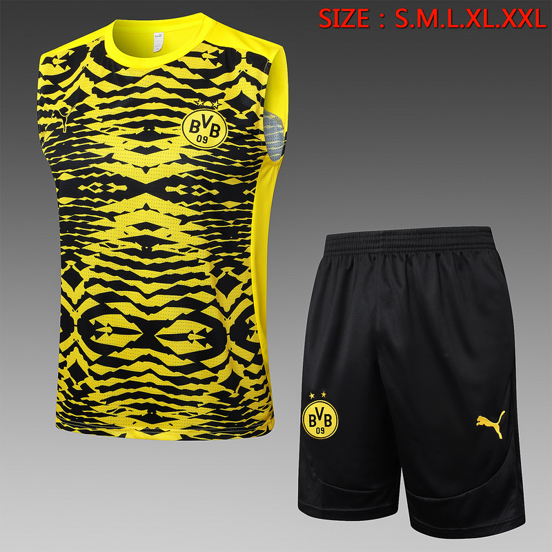 24/25 Dortmund Yellow black Training Set Shirt and Shorts