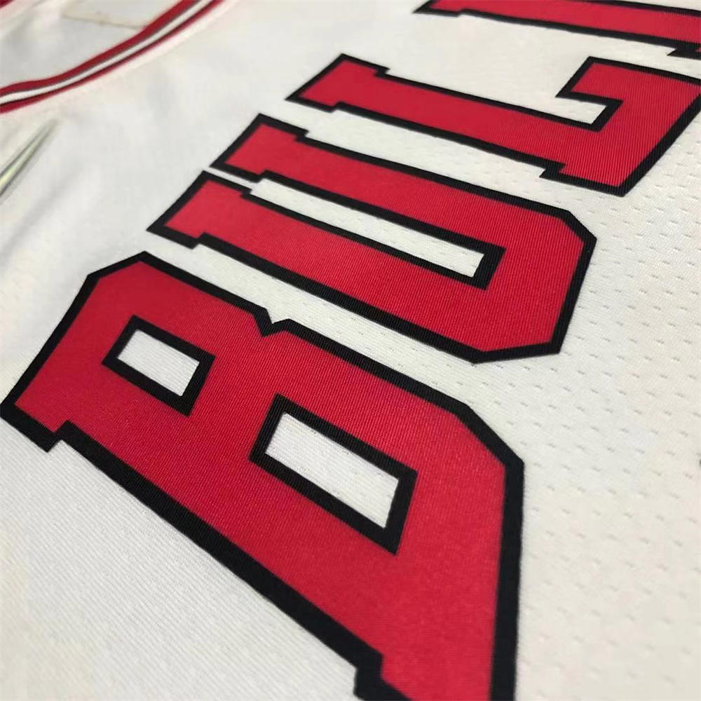 NBA Chicago Bulls Round Neck White 75th anniversaryJersey LAVINE#8 S-XXL