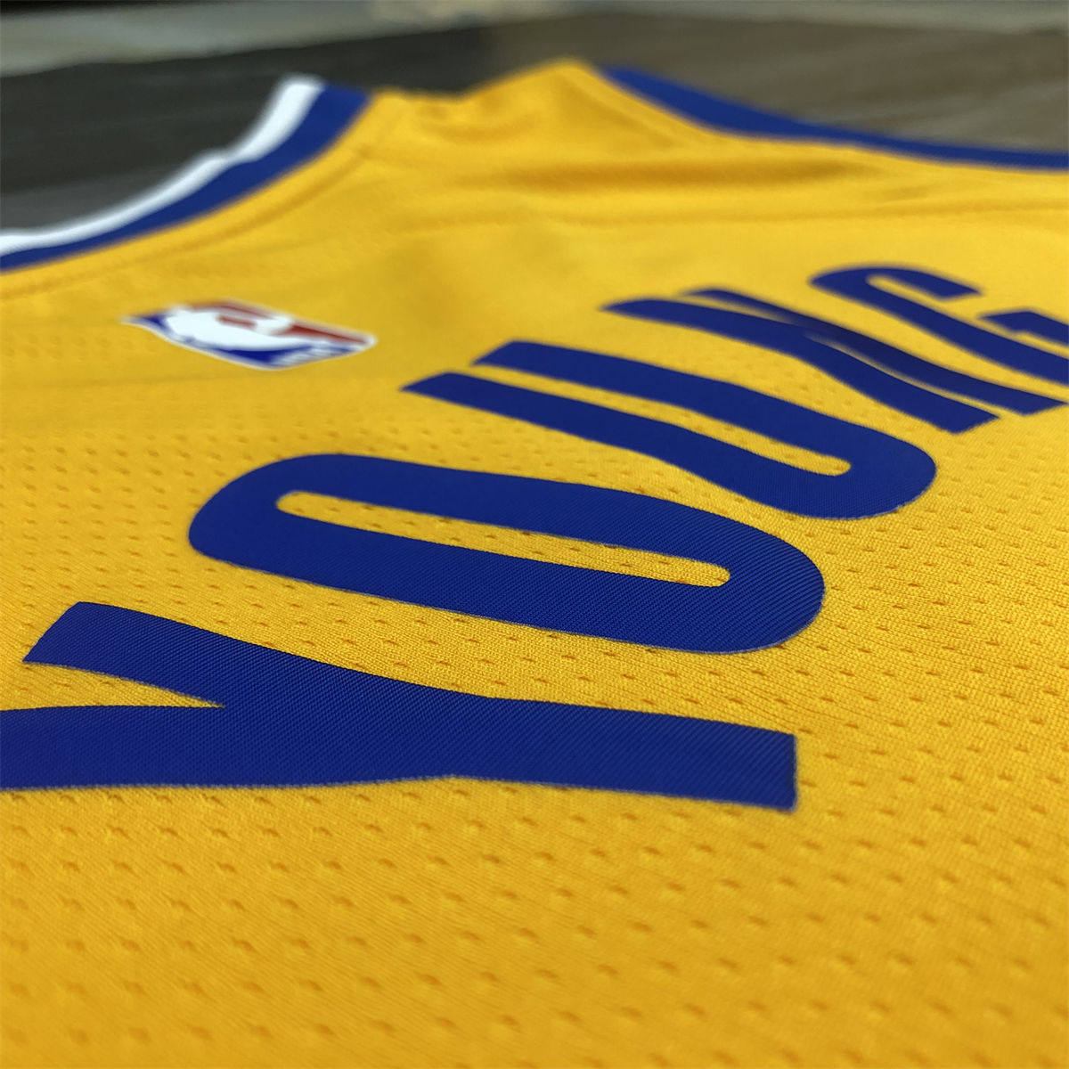 NBA Golden State Warriors v neck Yellow Jersey YOUNG#6 S-XXL
