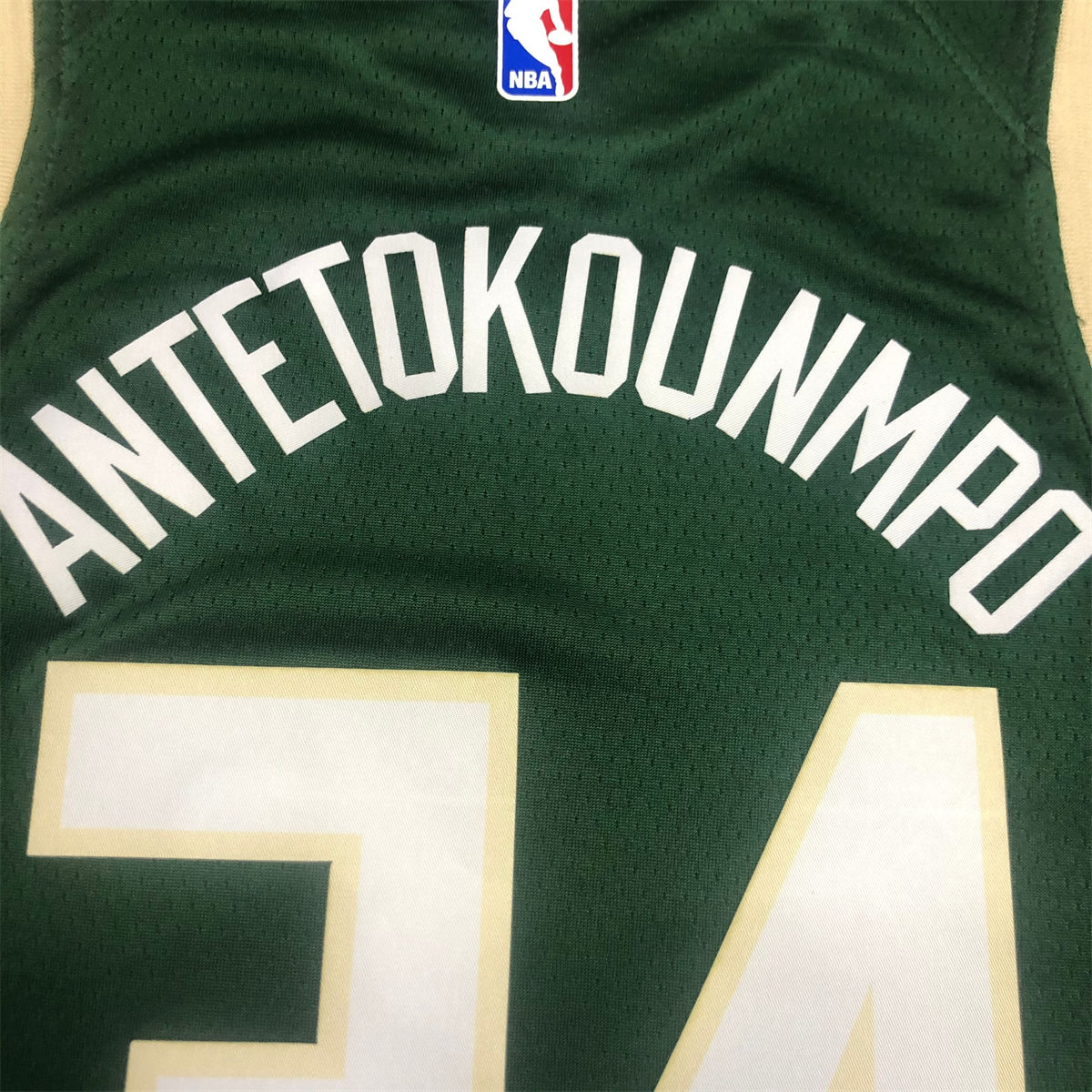 NBA Milwaukee Bucks V neck Green jersey ANTETOKOUNMPO#34 S-XXL