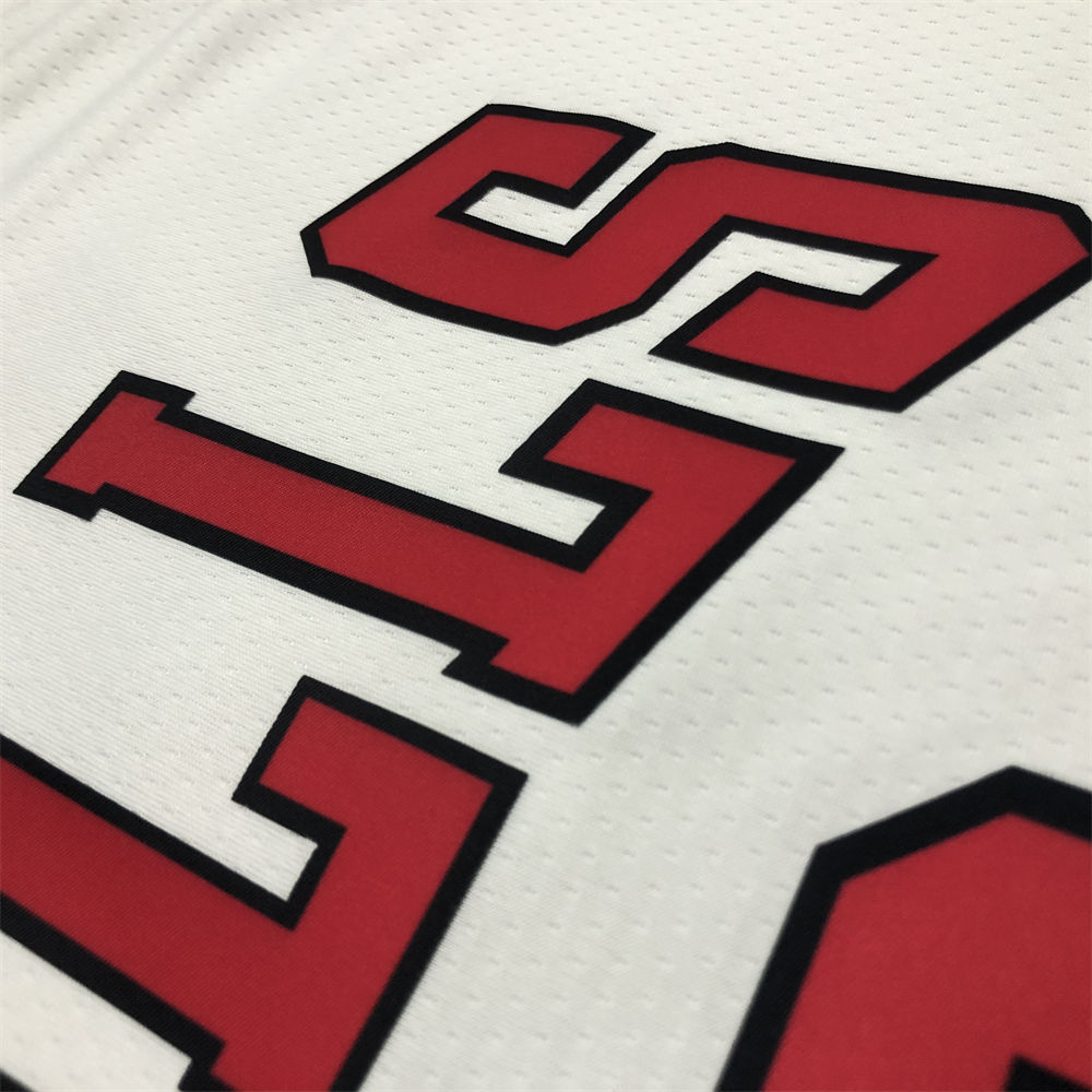 NBA Chicago Bulls Round Neck White Jersey BALL#2 S-XXL