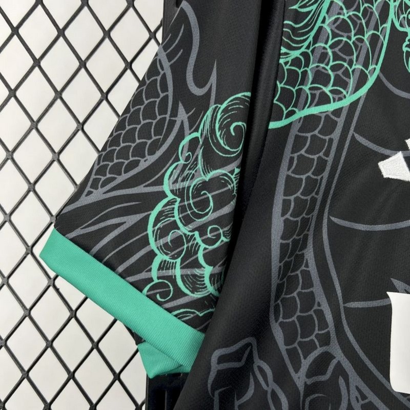 2025/26 Real Madrid Green and Black Dragon Special Edition Jersey Fan Version