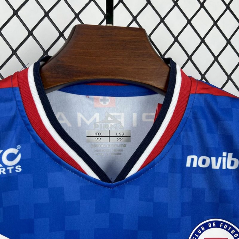 2025/26 Cruz Azul Home jersey kids Kits size: 16-28