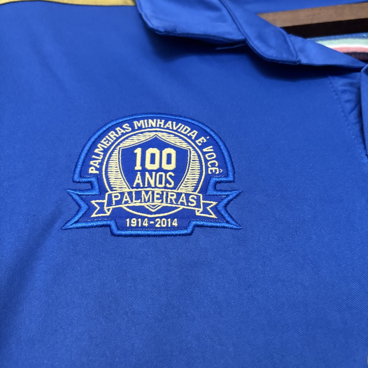 Retro 2014/15 Palmeiras 100th Anniversary Edition Blue Jersey