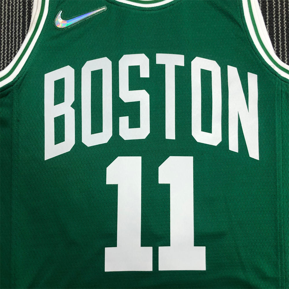 NBA Boston Celtics Round Neck 75th anniversary Green Jersey IRVING#11 S-XXL