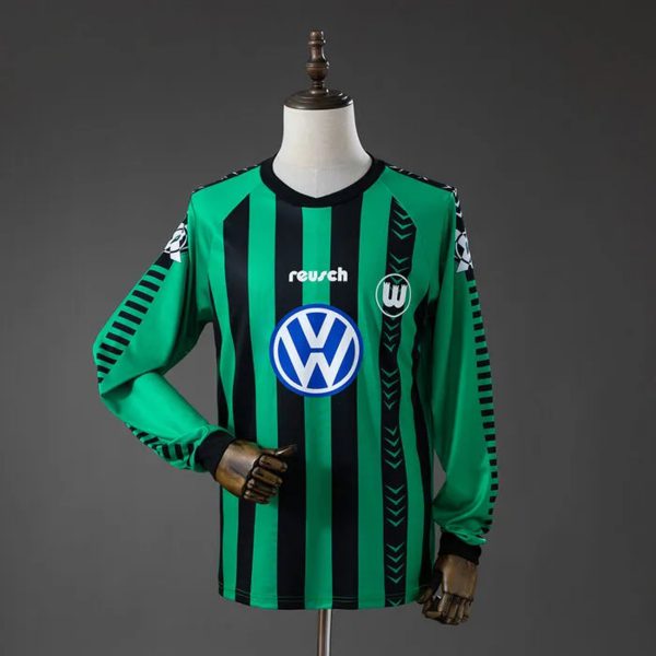 Retro Wolfsburg 1995/96 Home Jersey Long Sleeve Fan Version