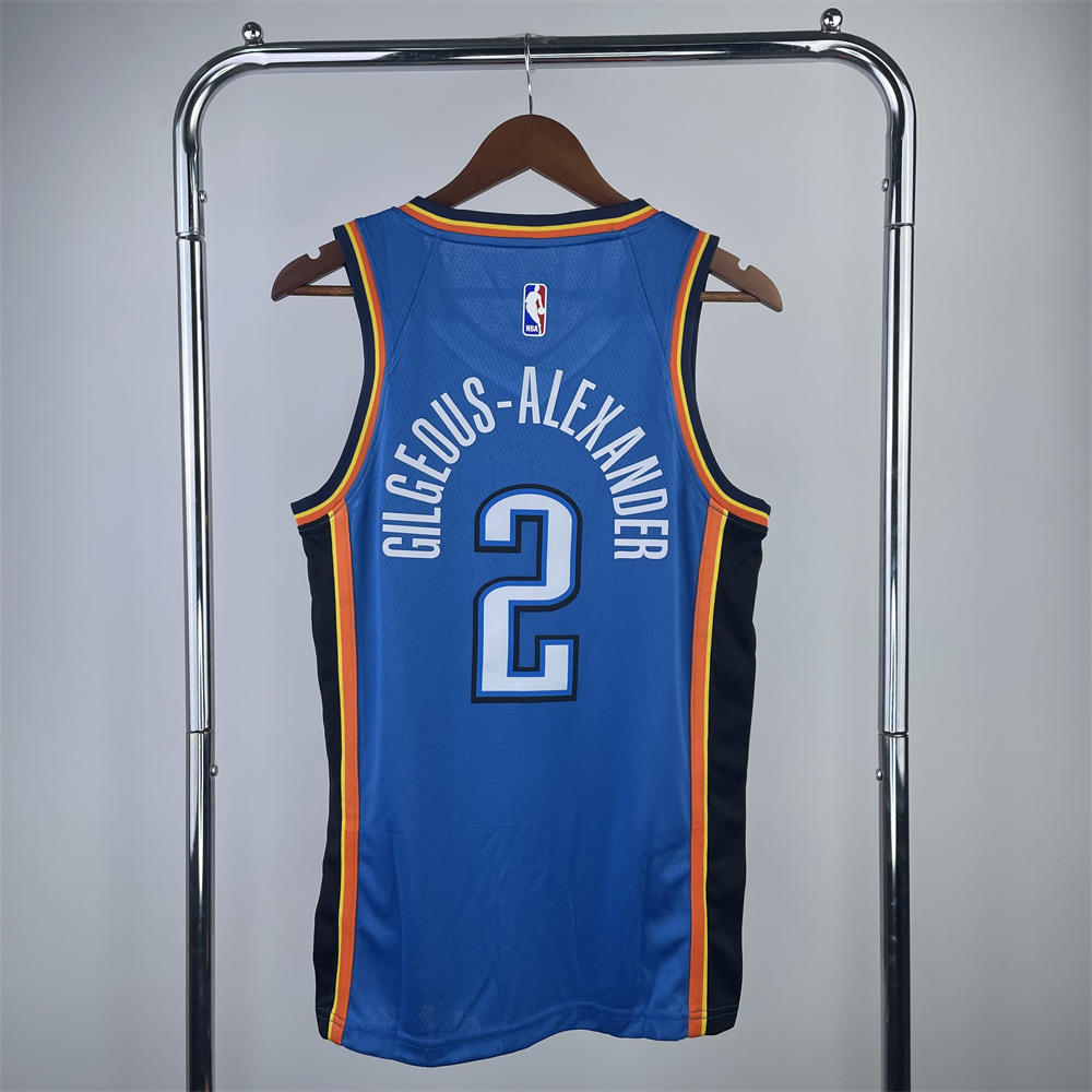 NBA Oklahoma City Thunder Jersey GILGEOUS-ALEXANDER#2 S-XXL