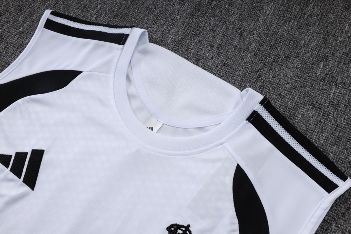 2026 Real Madrid White Training Set Shirt and Shorts