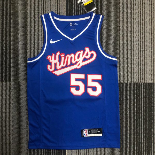 NBA Scaramento Kings V-Neck Blue jersey WILLIAMS#55 S-XXL