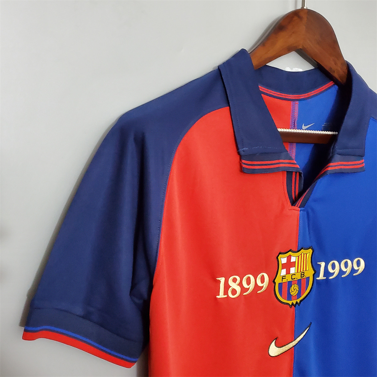Retro Barcelona 100th Anniversary version home jersey Fan Version