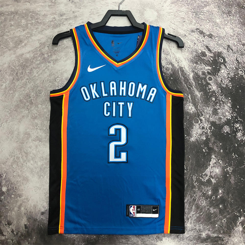 NBA Oklahoma City Thunder Jersey GILGEOUS-ALEXANDER#2 S-XXL