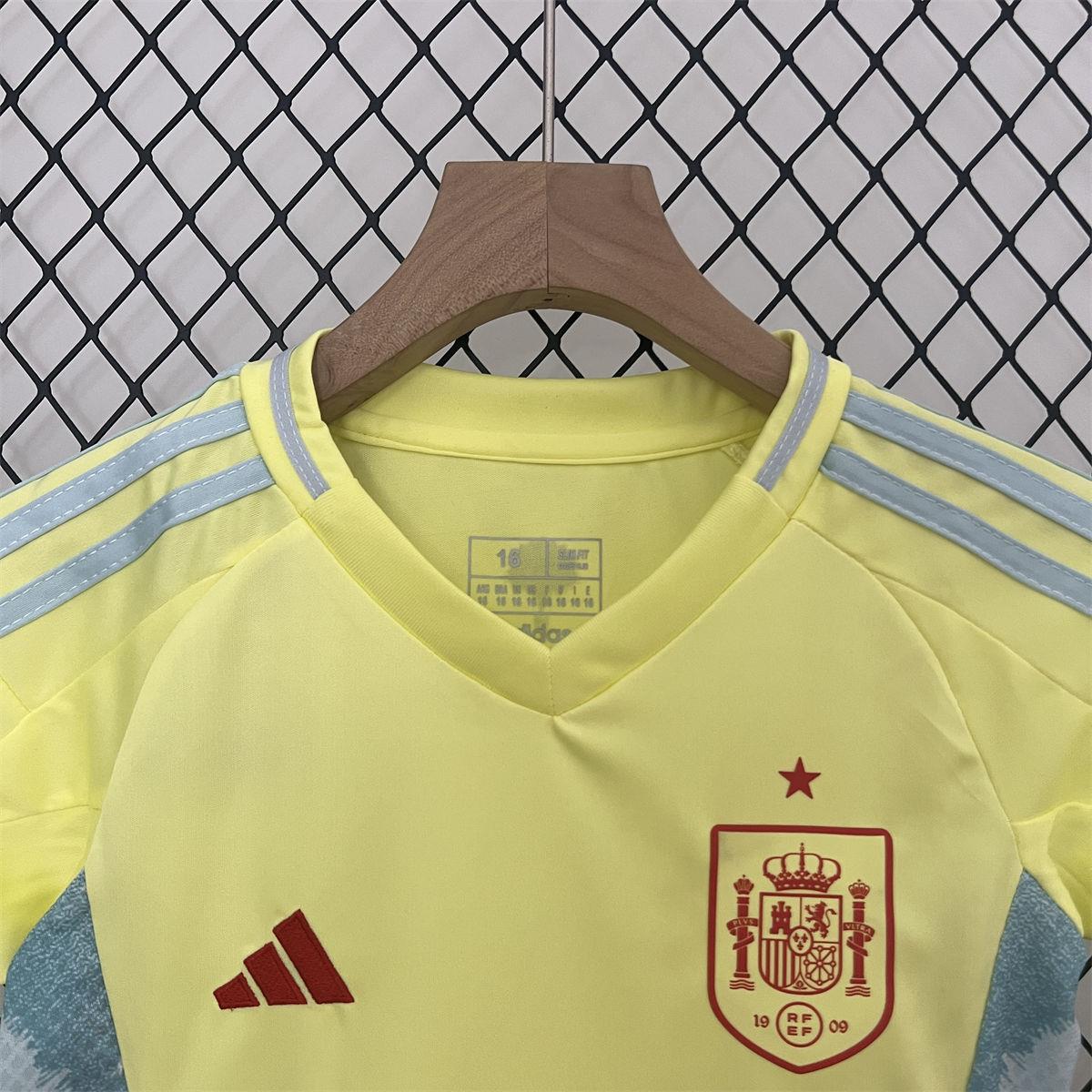 24/25 Spain Euro Away jersey Kid Kits Size 16-28