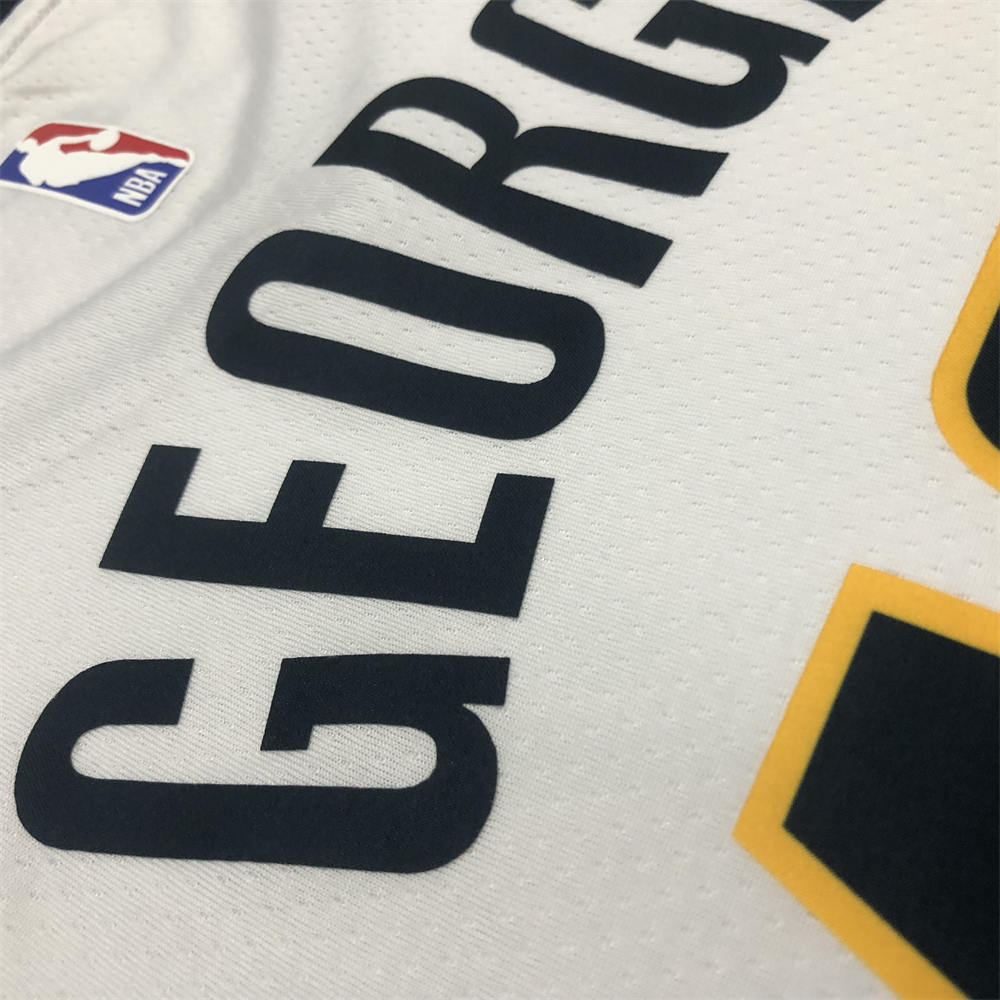 NBA Indiana Pacers V-Neck White Jersey GEORGE#13 S-XXL