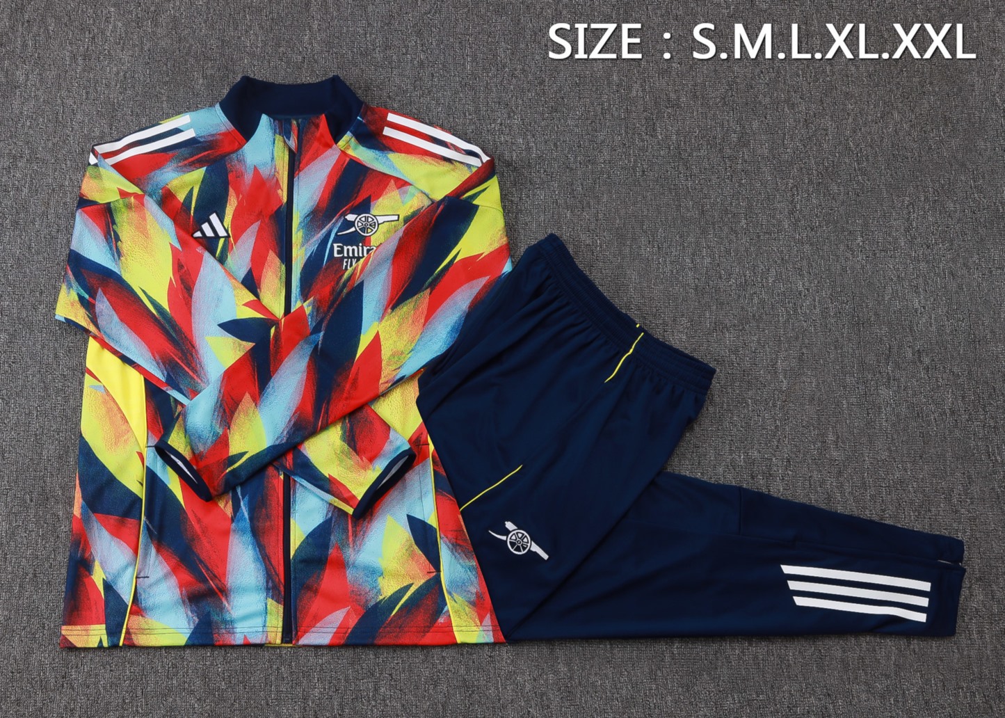 2025/26 Arsenal colorful Jacket Training Suit Set Football Team Shirt Sports Fashion
