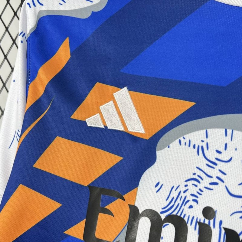 2025/26 Real Madrid Special Edition Blue and White jersey Fan version