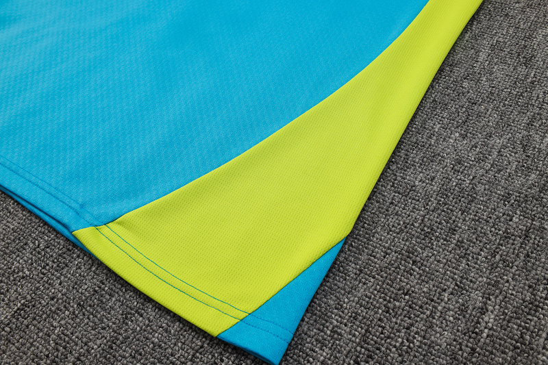202526 Manchester City Blue Long-sleeved half-pull training kit Football team kit