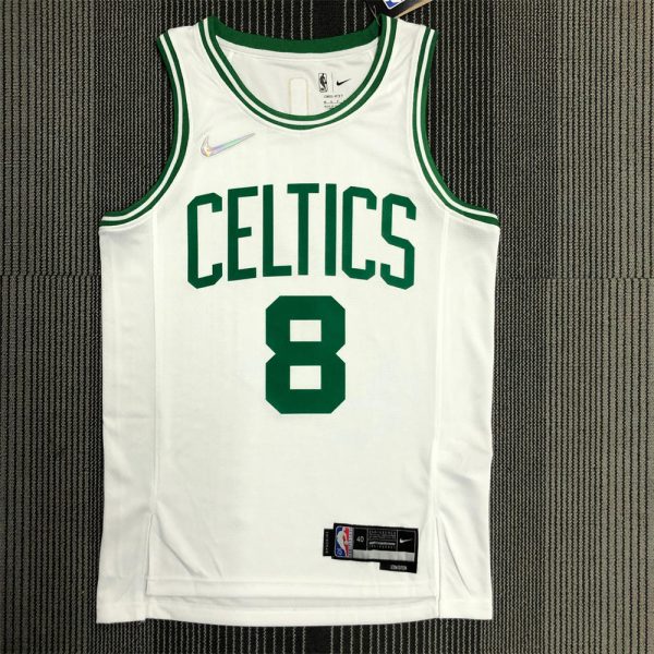 NBA Boston Celtics Round Neck 75th anniversary White Jersey WALKER#8 S-XXL