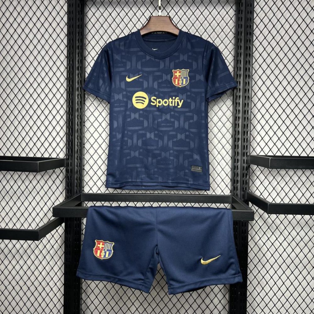 24/25 Kids Barcelona 125th Anniversary Edition jersey Kid Kits Size 16-28