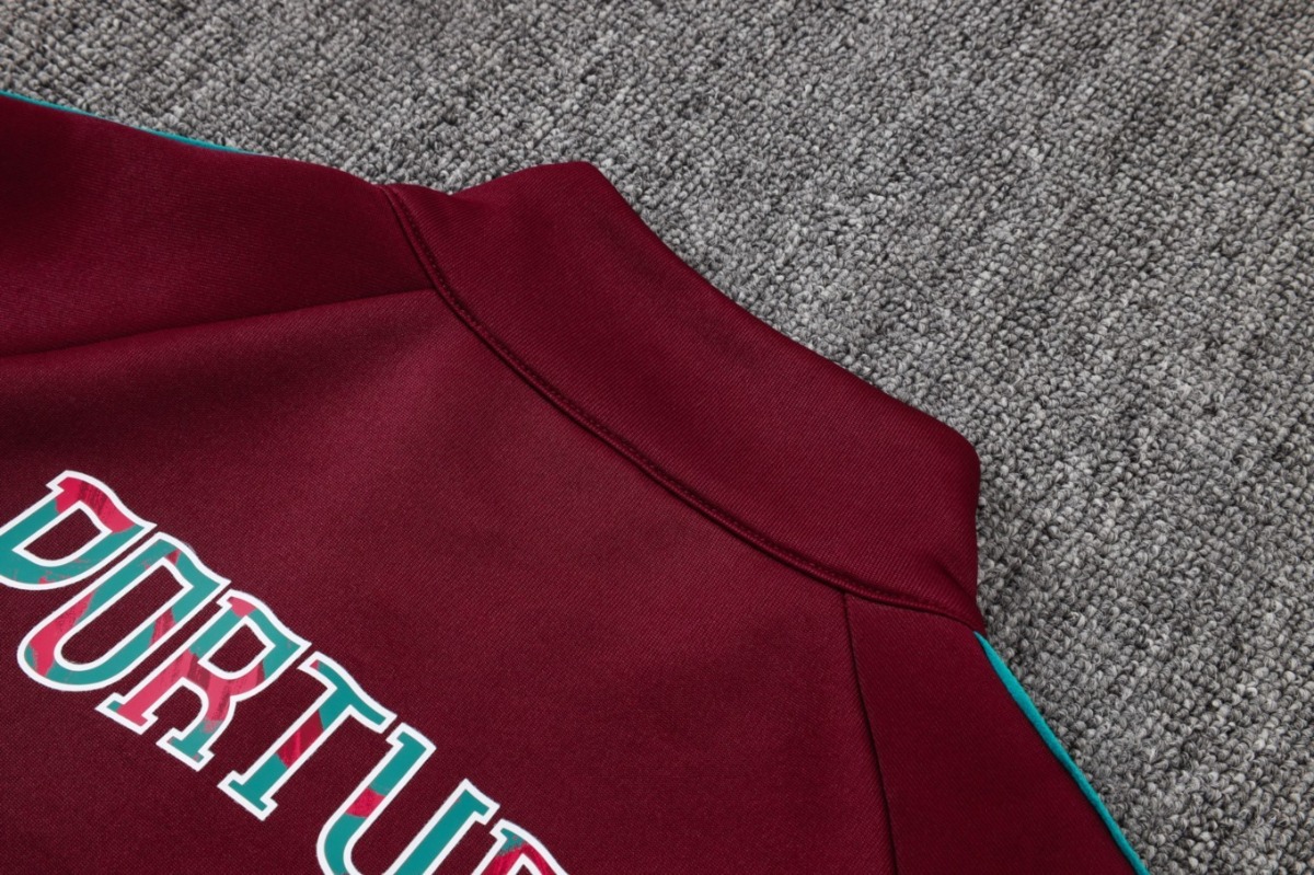 2026 Portugal Maroon Jacket Training Suit Set