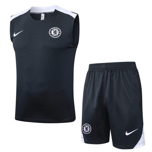 2026 Chelsea Dark gray Training Set Shirt and Shorts