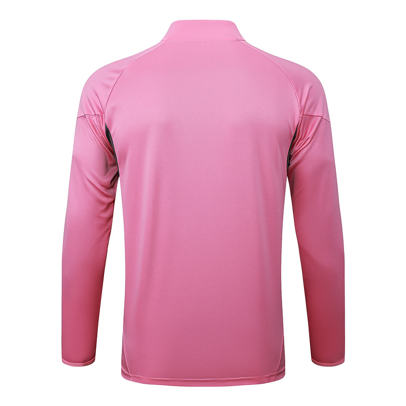 202526 Miami Pink Long-sleeved half-pull training kit Football team kit