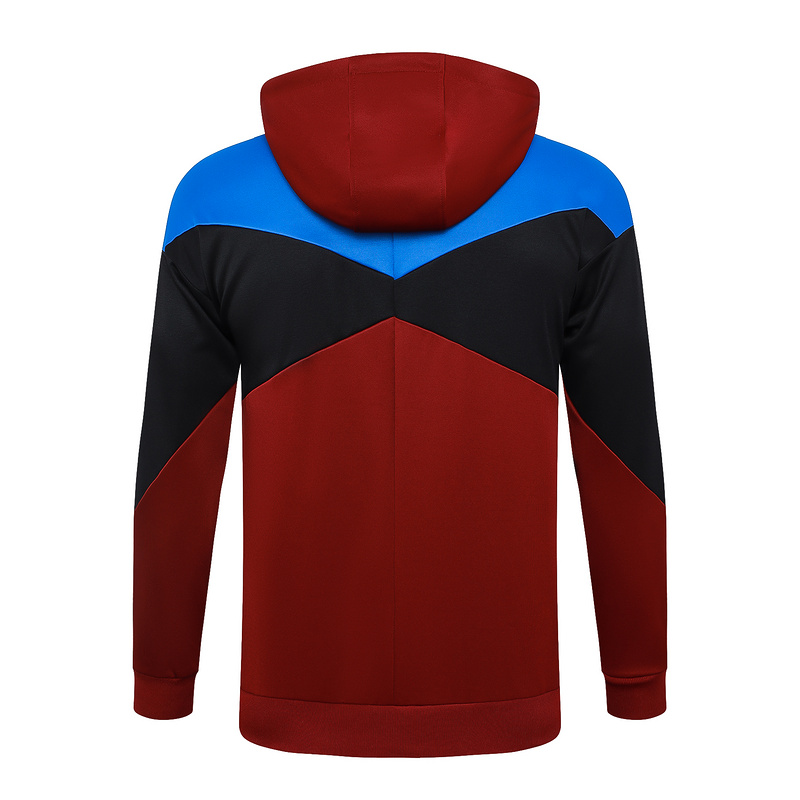 2024/25 Barcelona Red Hoodie Jacket Kit Set Football Team Shirt Sports Fashion