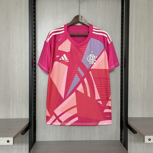 2025/26 Flamengo Goalkeeper Pink jersey Fan Version