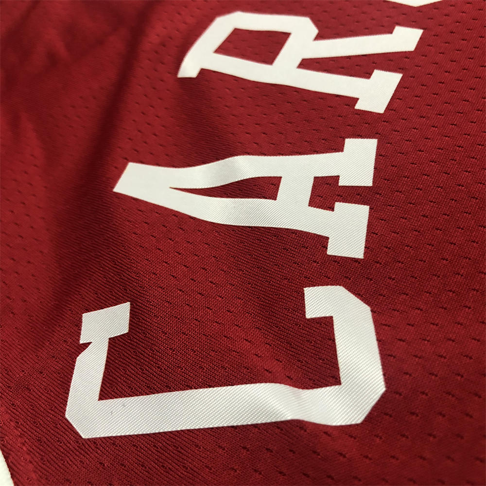 NBA Chicago Bulls Round Neck Red 75th anniversaryJersey CARUSO#6 S-XXL