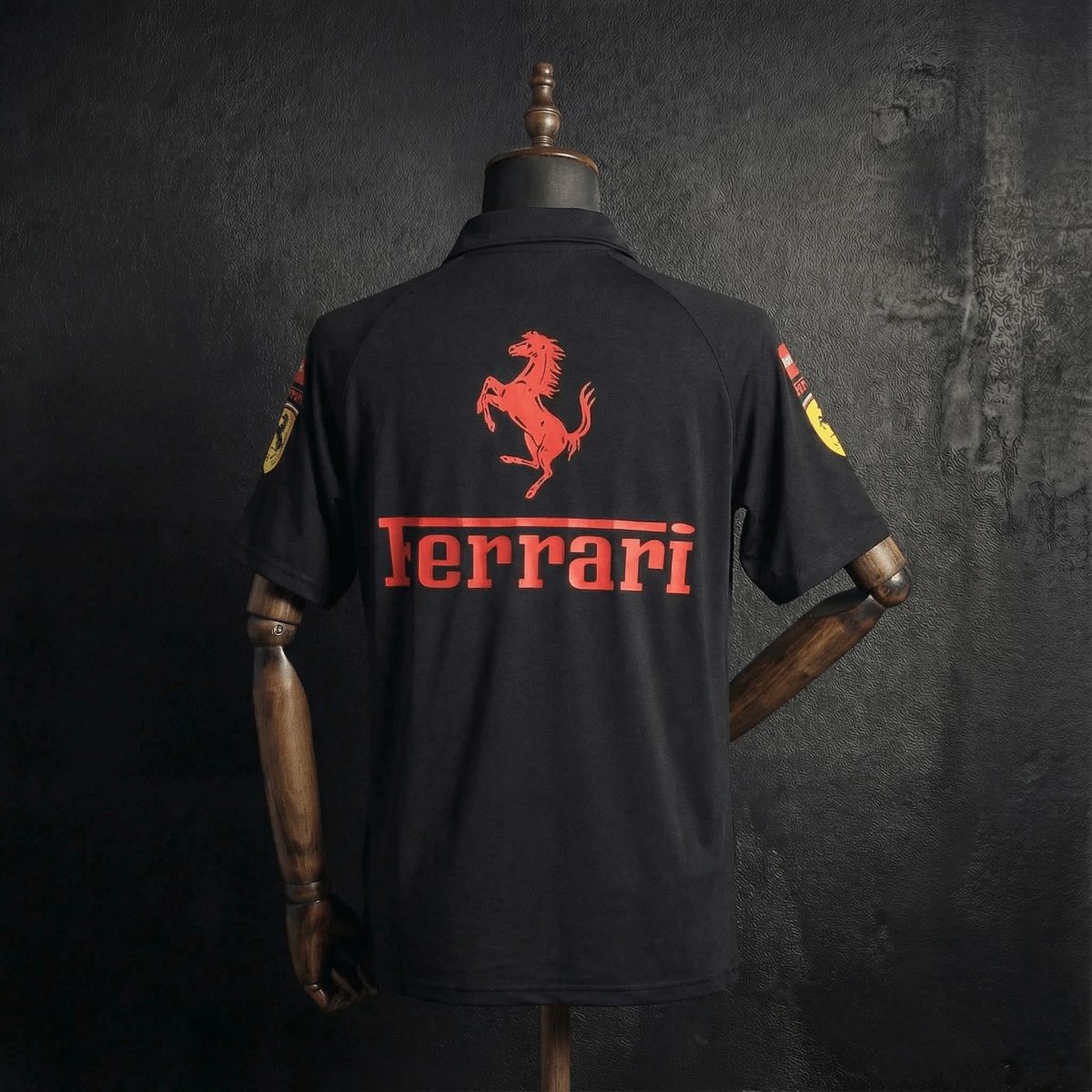 F1 Racing Scuderia Ferrari 2025 Black POLO