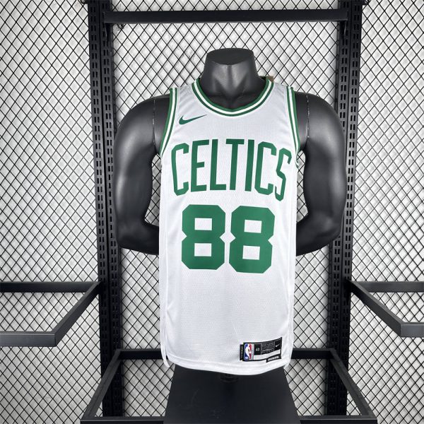 NBA Boston Celtics Round Neck White Jersey QUETA#88 S-XXL