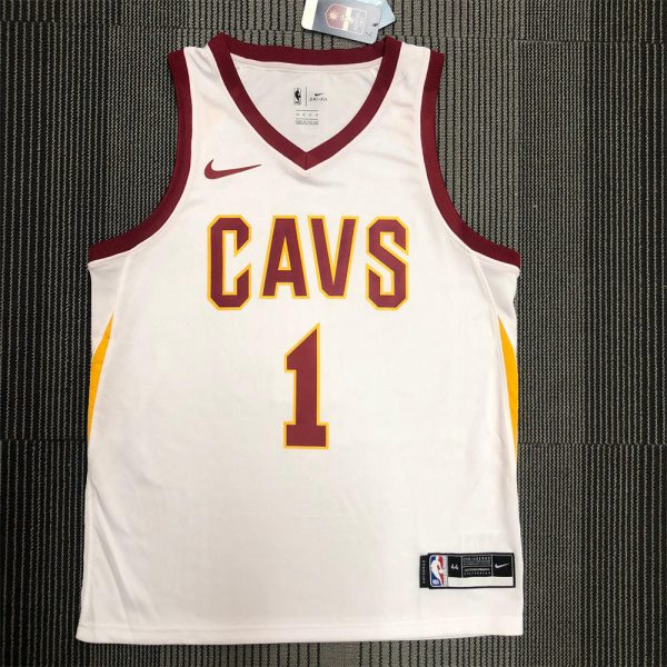 NBA Cleverland Cavaliers V-Neck White jersey ROSE#1 S-XXL