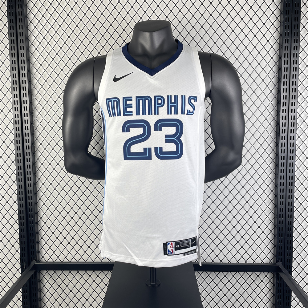 NBA Memphis Grizzies V-Neck White Jersey RODE#23 S-XXL