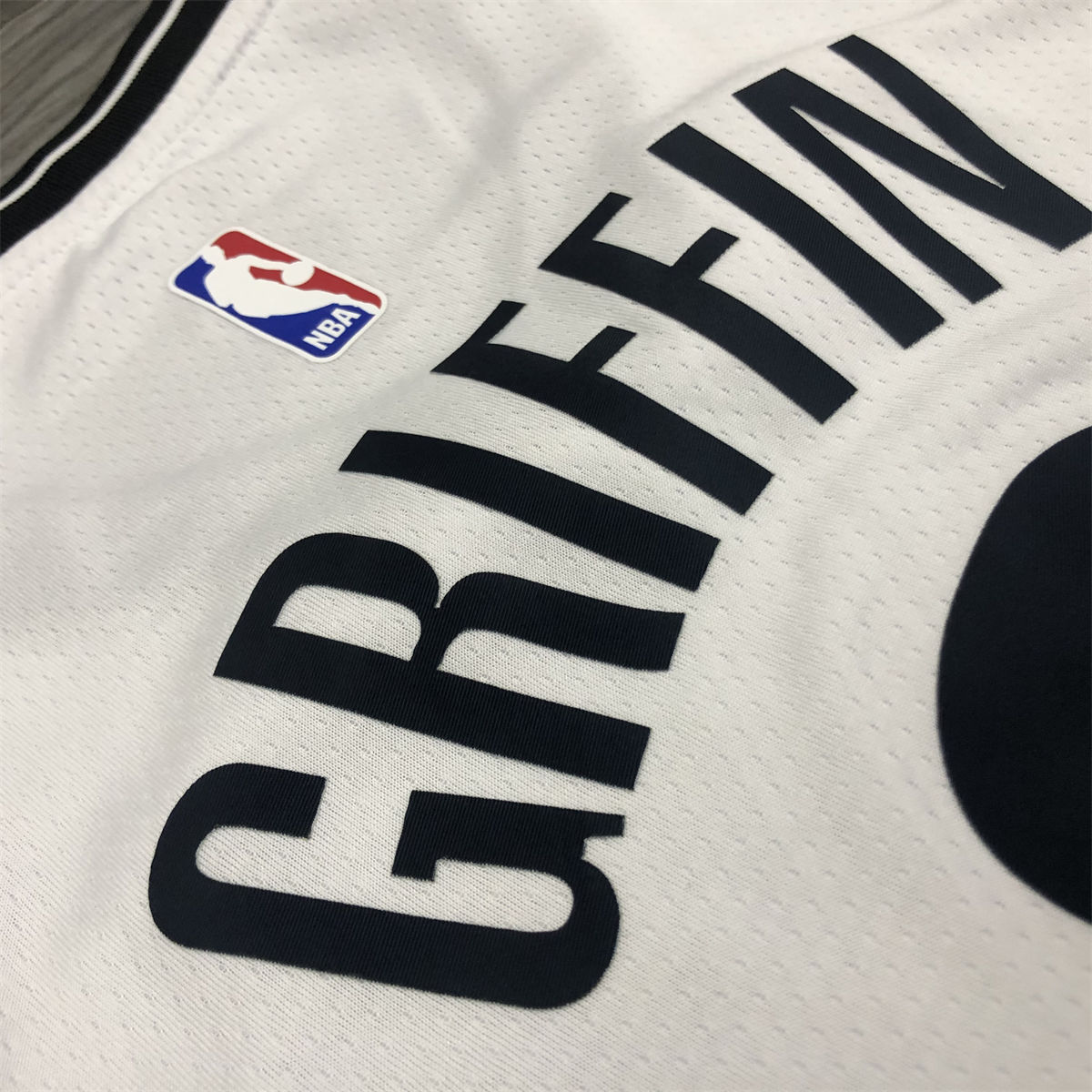 NBA Brooklyn Nets V-Neck White Jersey GRIFFIN#2 S-XXL