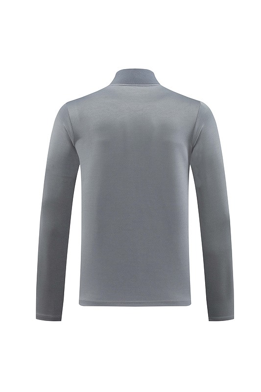 2024 Puma Grey Jacket Training Suit Set Football Team Shirt Sports Fashion