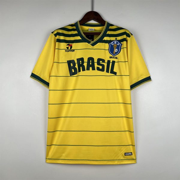 Retro 1984 Brazil home jersey Fan Version