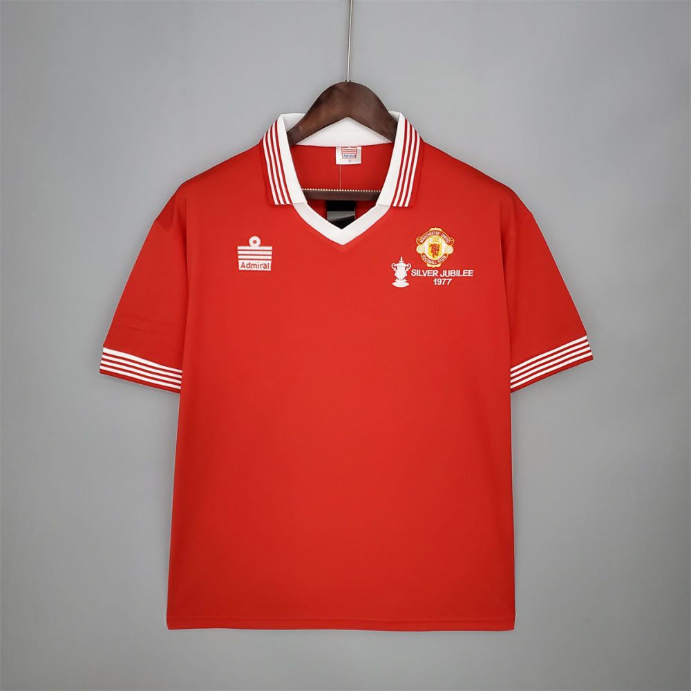 Retro Manchester United 1977 home jersey Fan Version