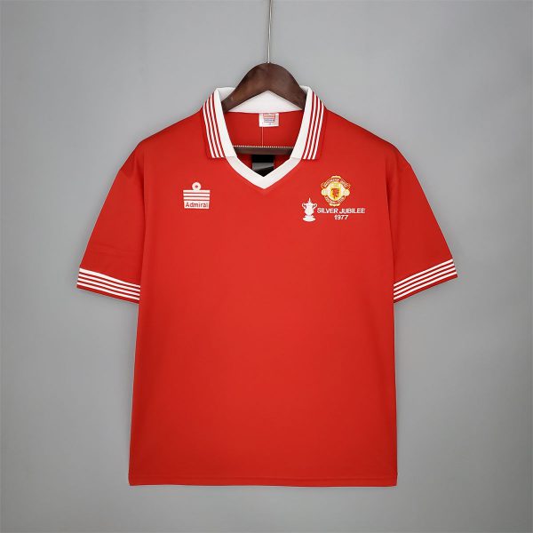 Retro Manchester United 1977 home jersey Fan Version
