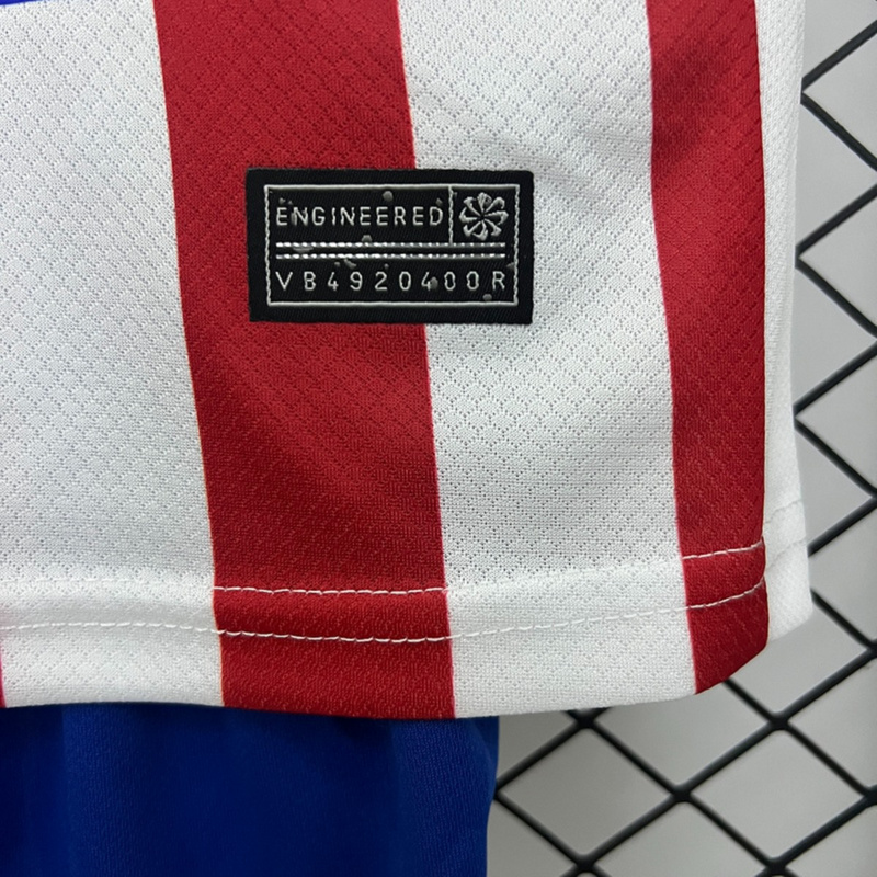2025/26 Atletico Madrid Home jersey kids Kits size: 16-28
