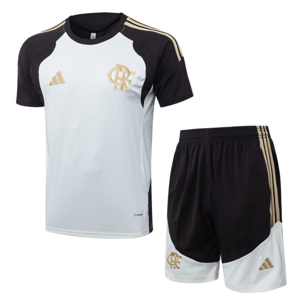 2026 Flamengo Beige Training Set Shirt and Shorts