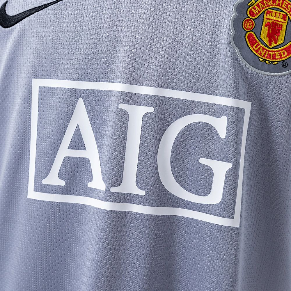 Retro Manchester United 2007/08 Grey Goalkeeper jersey Fan Version