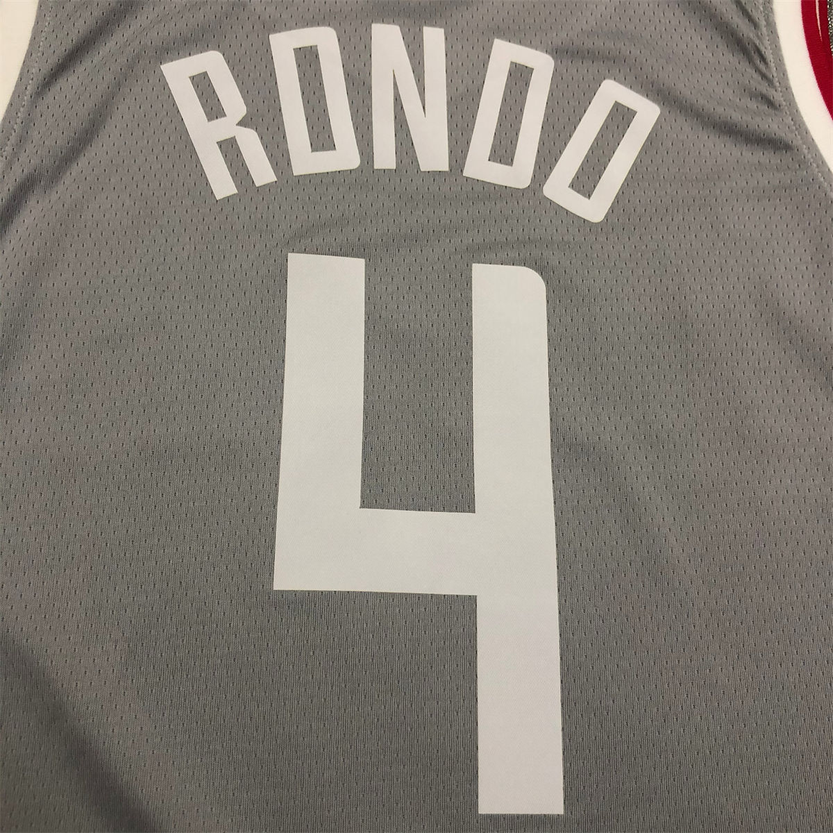 NBA Los Angeles Clippers V-Neck Grey Jersey RONDO#4 S-XXL