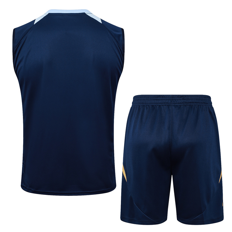24/25 Real Madrid Royal blue Training Set Shirt and Shorts