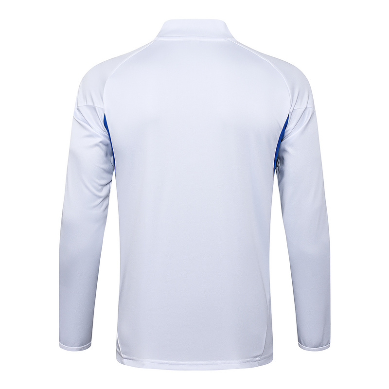 202526 Manchester United White Long-sleeved half-pull training kit Football team kit