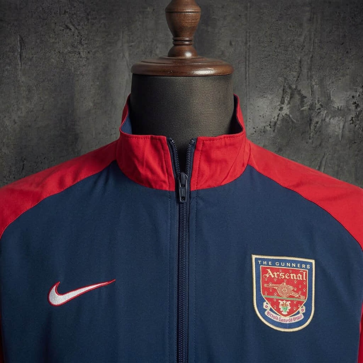 1998/99 Vintage Style Asenal Jacket Windbreaker Sport Unifom