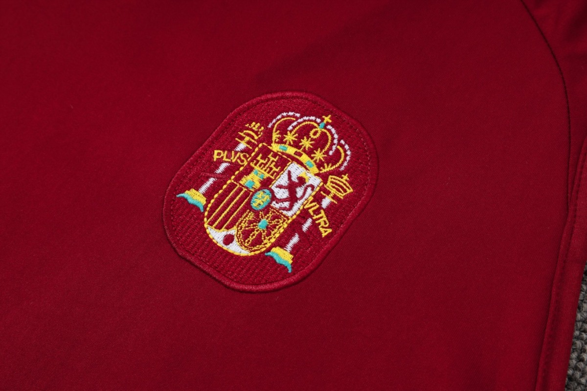 2026 Spain Maroon Training Set Shirt and Shorts