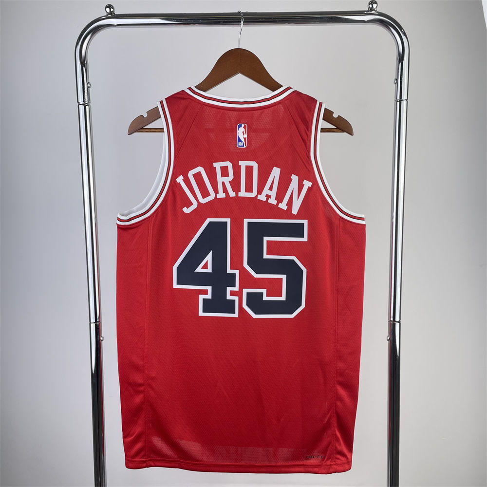 NBA Chicago Bulls JORDAN#45 2022/23 Red Icon Edition Swingman Jersey S-XXL