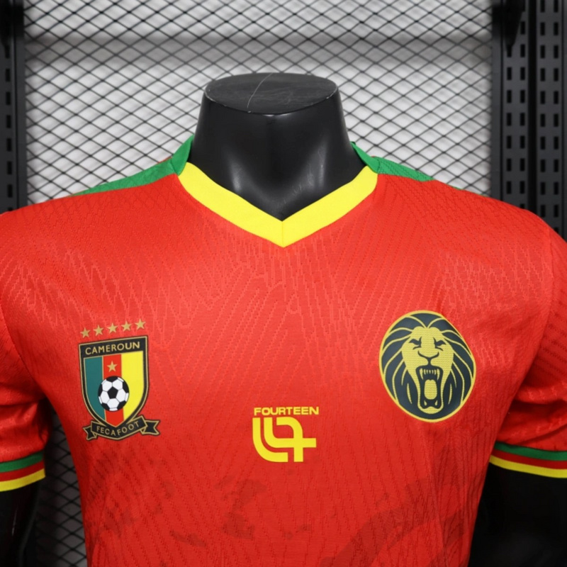 2025/26 Cameroon Away Red jersey Player Version