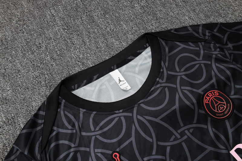 24/25 Paris Black Training Set Shirt and Shorts