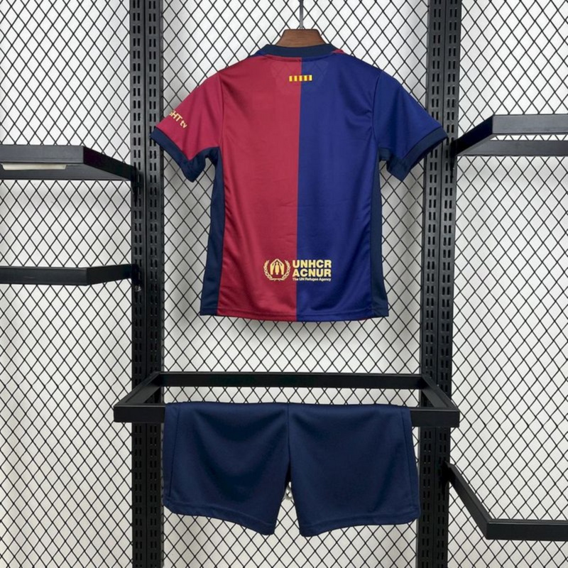 2024/25 Barcelona Travis Scott Edition jersey kids Kits size: 16-28