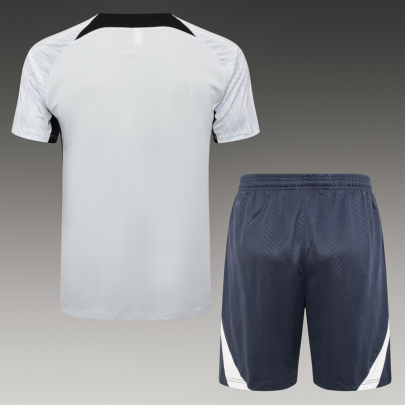 24/25 Corinthians light gray raining Set Shirt and Shorts